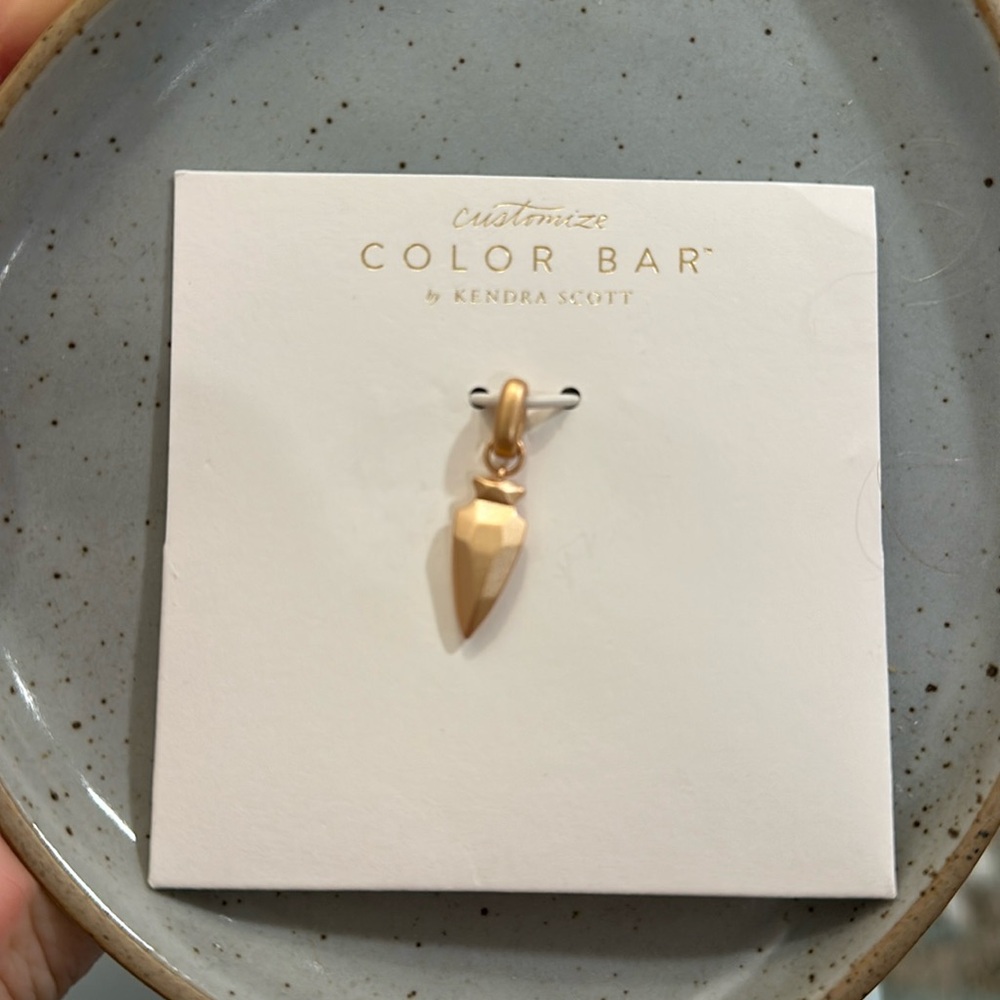 Kendra Scott Rose Gold Metal state charm. Missouri Arrowhead *Retired*